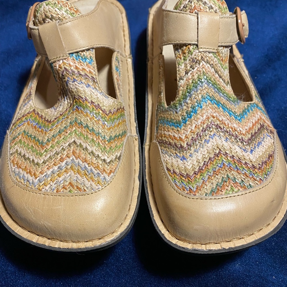 Women’s - Alegria, Clogs, Size 40EU / 9-9.5US, in Earthy Raffia